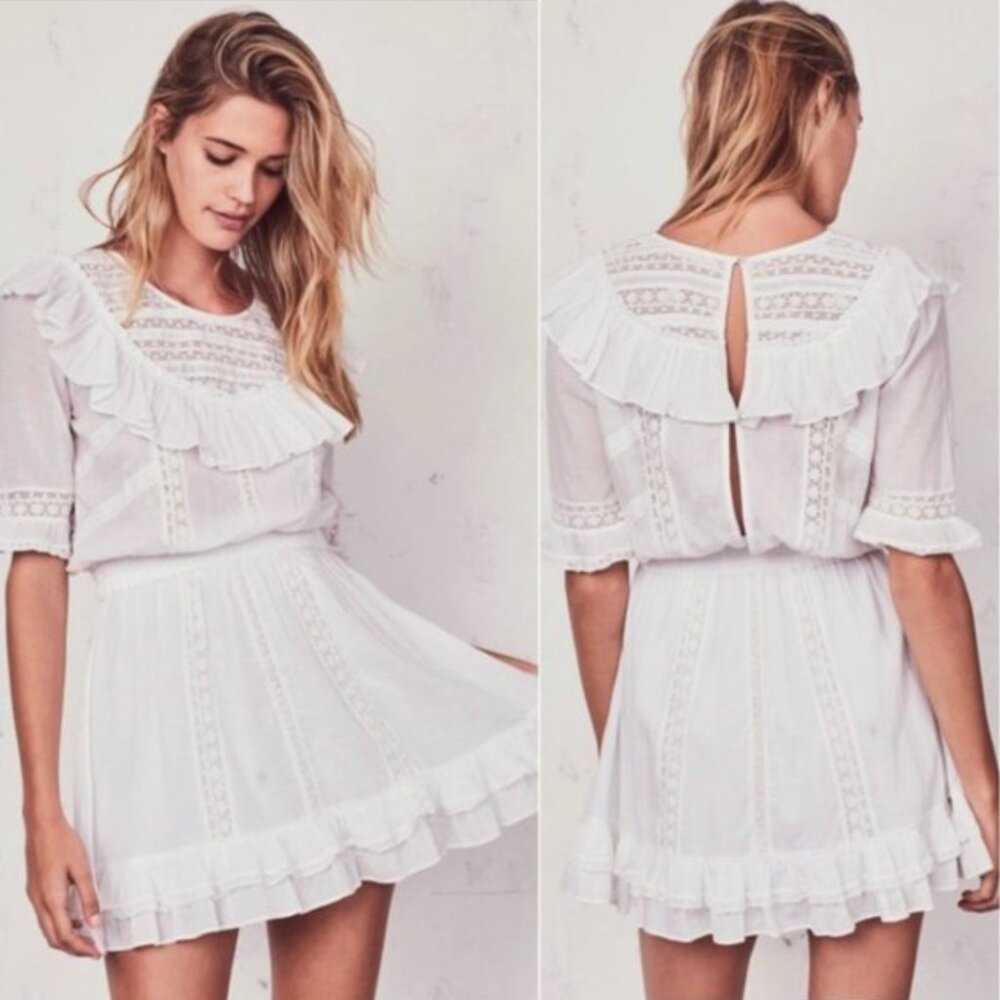 Free ship! LoveShackFancy White Cooper Dress - S